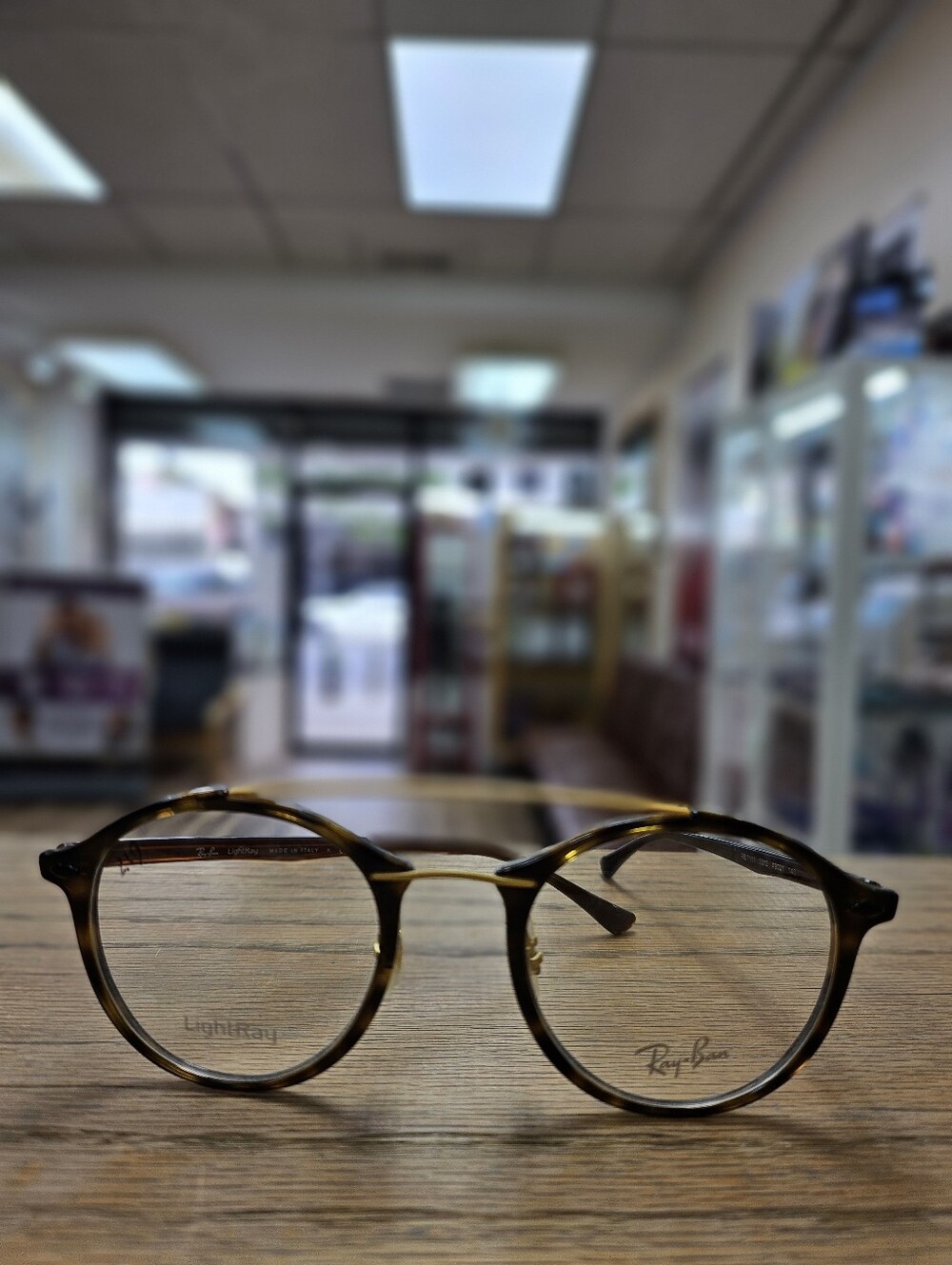 Ray Ban Accetate Eyeglasses,round,double bridge ,aviator Style